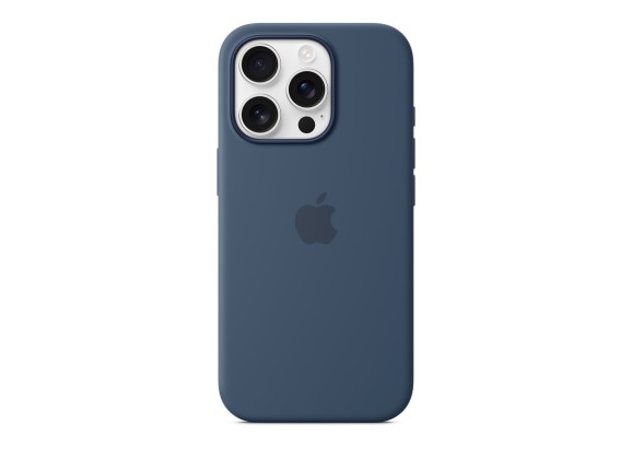 Чехол для iPhone 16 Pro Silicone with MagSafe синий деним