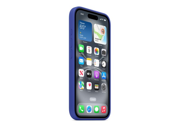 Чехол для iPhone 16 Silicone with MagSafe ультрамарин