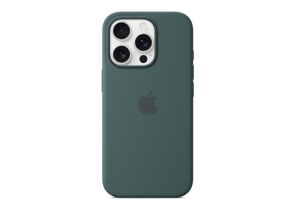 Чехол для iPhone 16 Pro Silicone with MagSafe зеленый