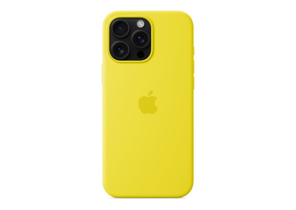 Чехол для iPhone 16 Pro Max Silicone with MagSafe желтый