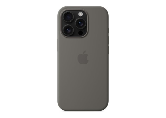 Чехол для iPhone 16 Pro Silicone MagSafe серый