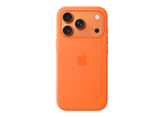 Чехол для iPhone 17 Pro Silicone MagSafe оранжевый