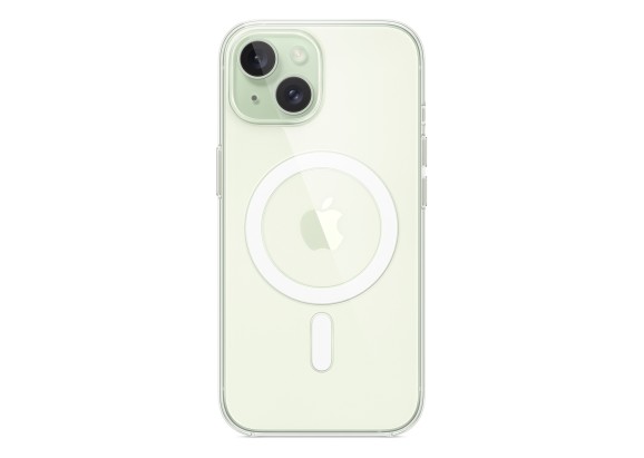 Чехол для iPhone 15 MagSafe поликарбонат прозрачный