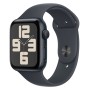 Apple Watch SE 2024 44mm Midnight Aluminium Case, Sport Band (Midnight) M/L