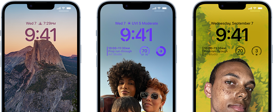 Экран блокировки iPhone 14
